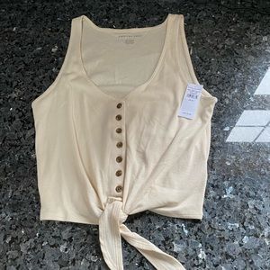 Button Detail Tank Top